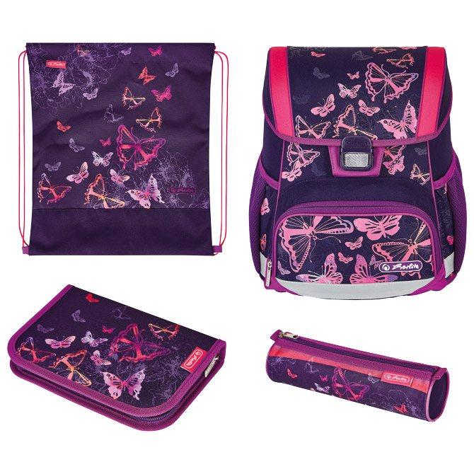 TORBA ŠKOLSKA ANATOMSKA 4/1 LOOP BUTTERFLIES